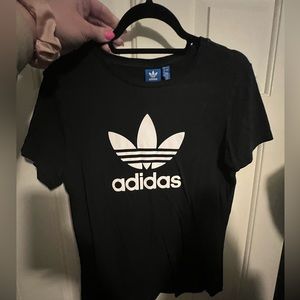 Women’s black fitted Adidas t-shirt